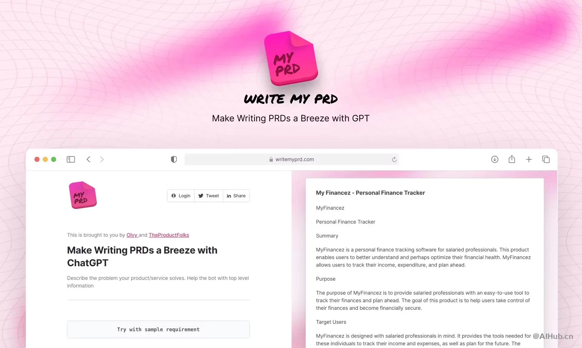 WriteMyPrd:你的产品需求文档PRD生成助手