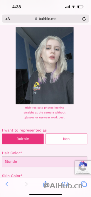 BaiRBIE.me:根据你的照片生成芭比娃娃