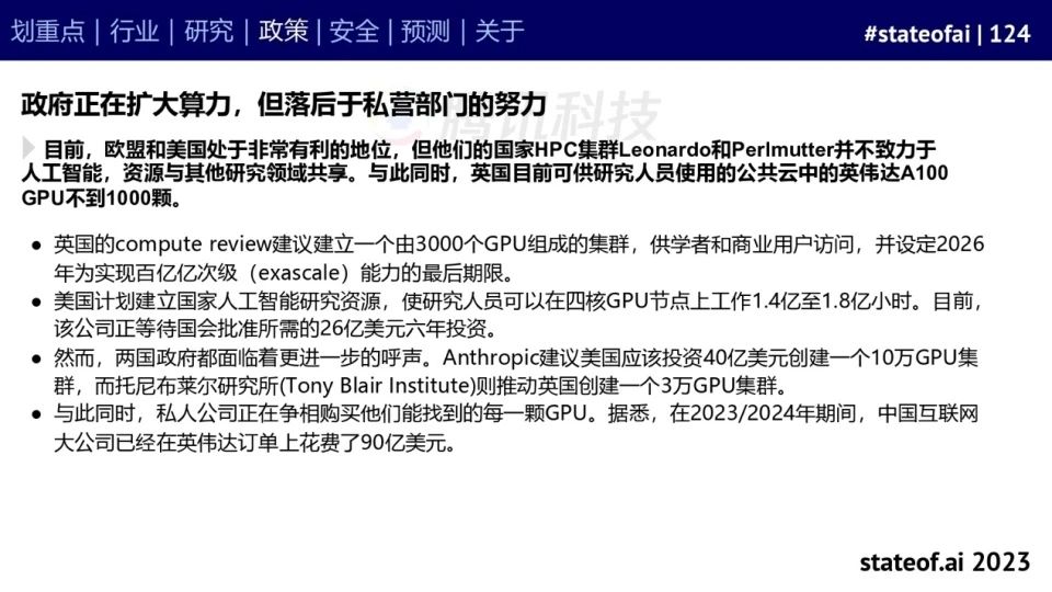 2023人工智能现状报告:算力如同新石油,生成式AI拯救了风投