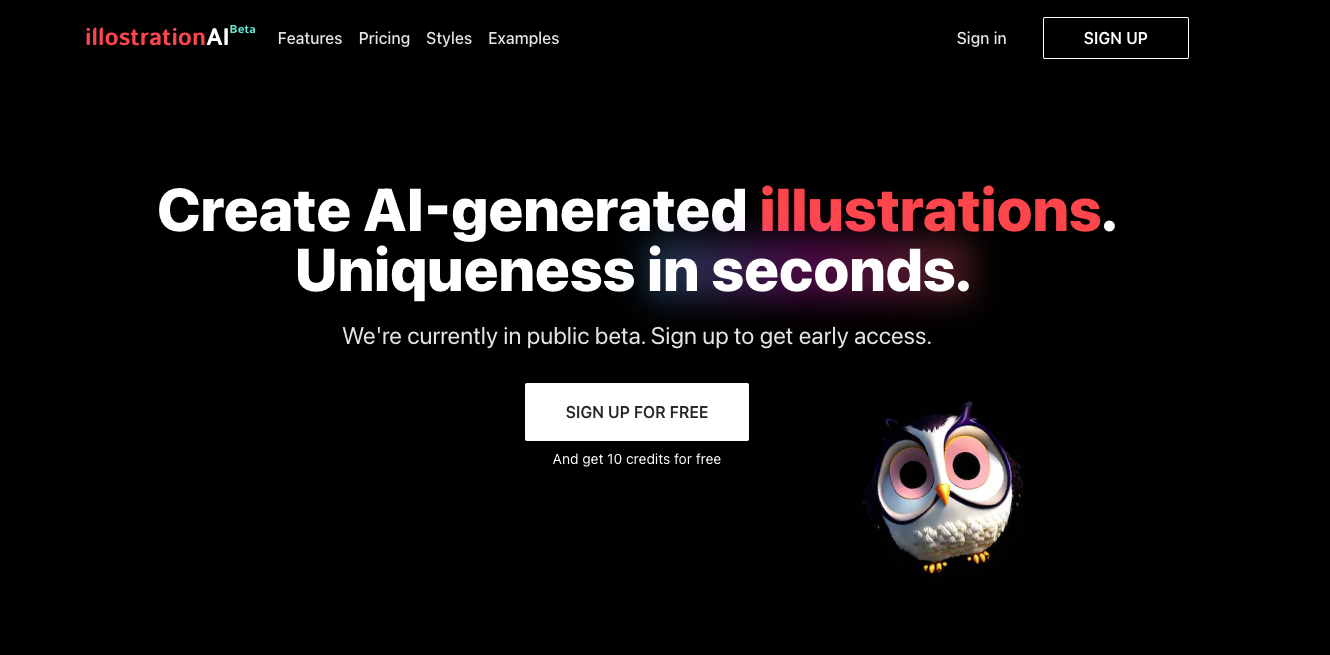 IllostrationAI:AI插图生成平台 几秒钟生成高质量插图