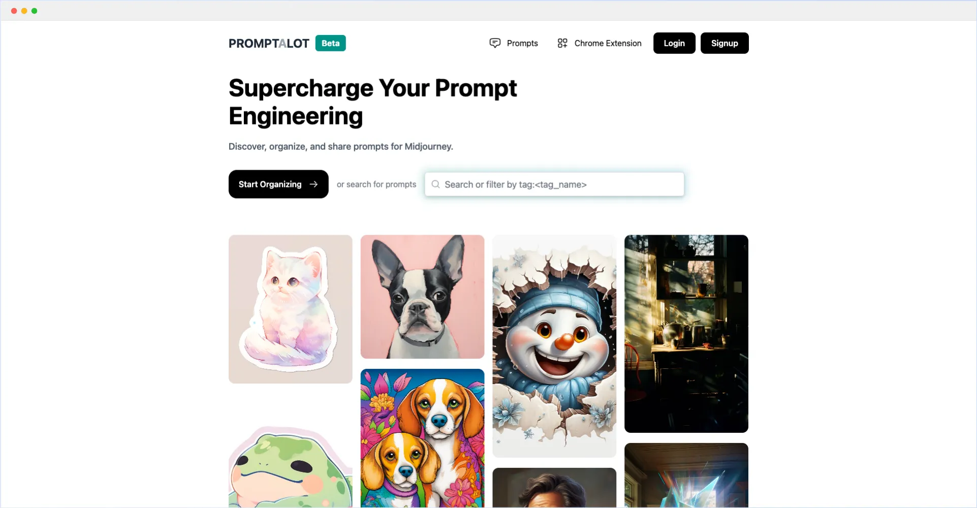 Promptalot-Midjourney提示词分享平台