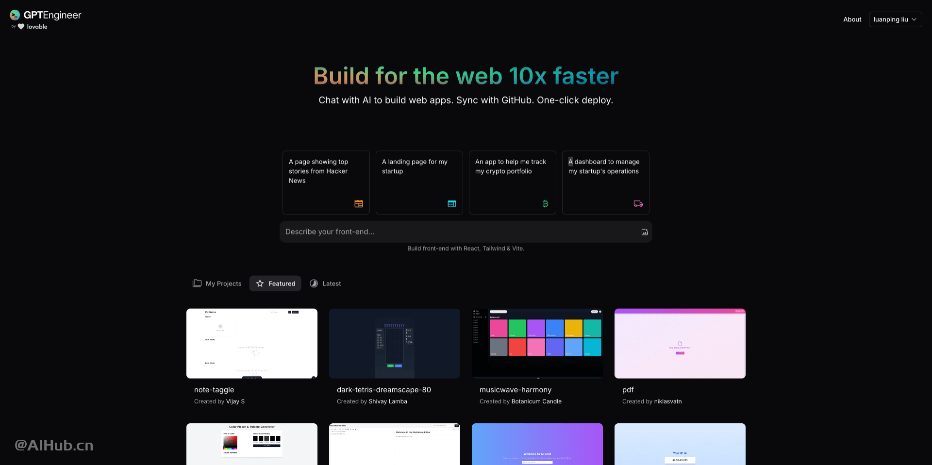 GPTEngineer:AI 驱动的Web应用开发平台