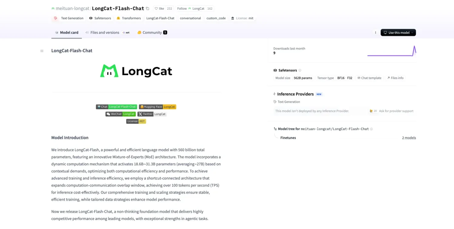 LongCat-Flash-Chat:美团推出的开源大语言模型