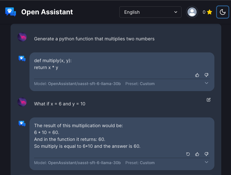 Open Assistant -世界最大开源ChatGPT平替