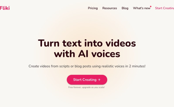 Fliki-在线视频生成工具