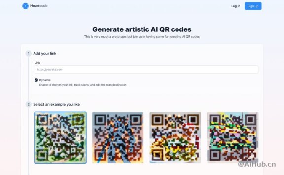 Hovercode-艺术二维码AI生成器