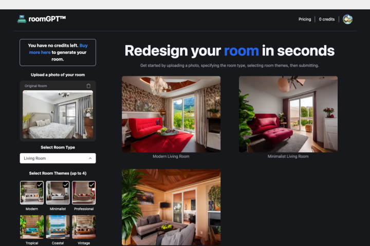 RoomGPT：用AI重新设计你的房间 - AIHub