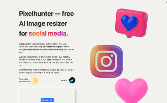 Pixelhunter:在线AI图像缩放器