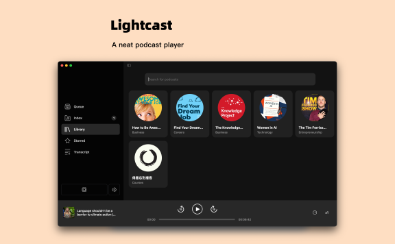 Lightcast - AI 播客学英语