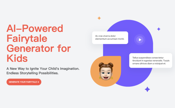 Kidotail-AI驱动的儿童童话生成器