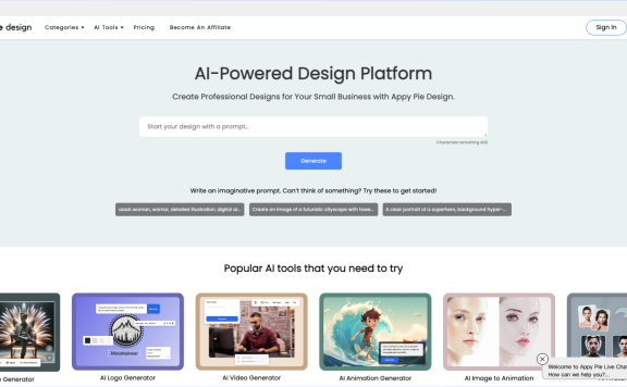 Appy Pie Design—AI驱动的在线设计平台