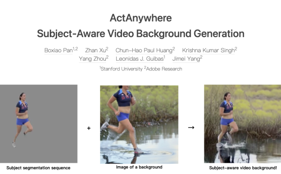 ActAnywhere-Adobe发布的视频生成模型