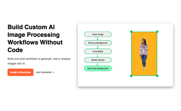 ML Blocks-无代码AI图像生成和分析工作流平台