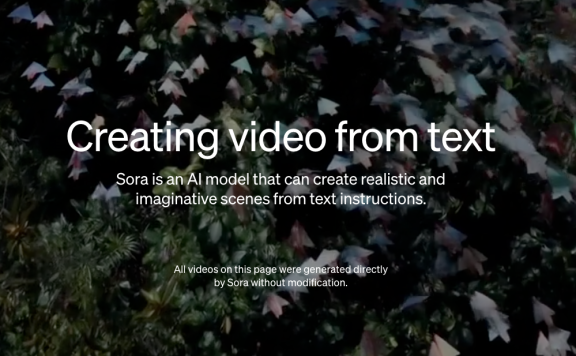 Sora: OpenAI的先进AI视频生成模型 - 功能和应用全解析