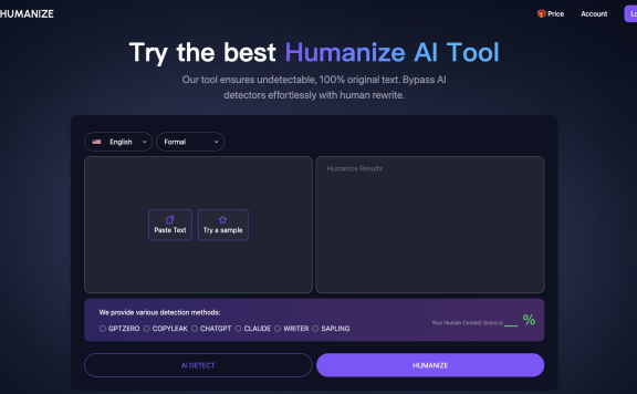 AI Humanize:AI内容检测和优化工具