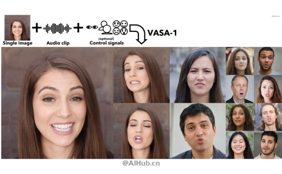 VASA-1:一张图片和一段语音生成逼真说话视频