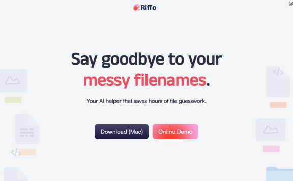 Riffo:AI文件重命名和文件管理工具