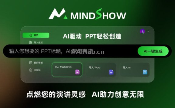 麦当秀|MINDSHOW:在线AI PPT设计工具