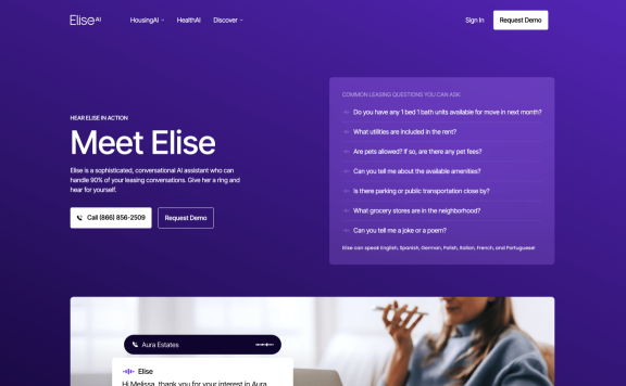 EliseAI：AI驱动的房产物业管理助手