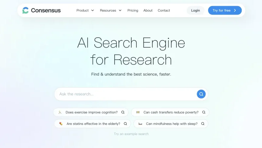 AI学术搜索引擎Consensus宣布完成1100万美元融资