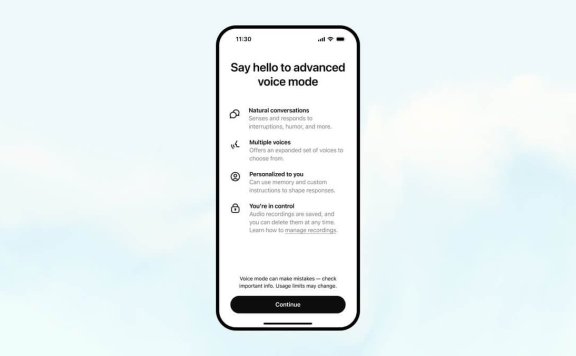 OpenAI开放ChatGPT高级语音模式,支持50多种语言