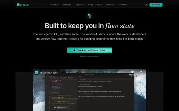 Windsurf：Codeium 推出的AI驱动的IDE编辑器，助力开发者高效编程和协作