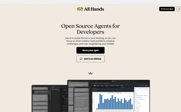 OpenHands:All Hands推出的AI软件开发助手,提供开源版和SaaS在线版